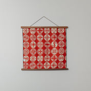 Studio Sakana - Isa monyo Reversible Pine Navy Blue/Red Furoshiki