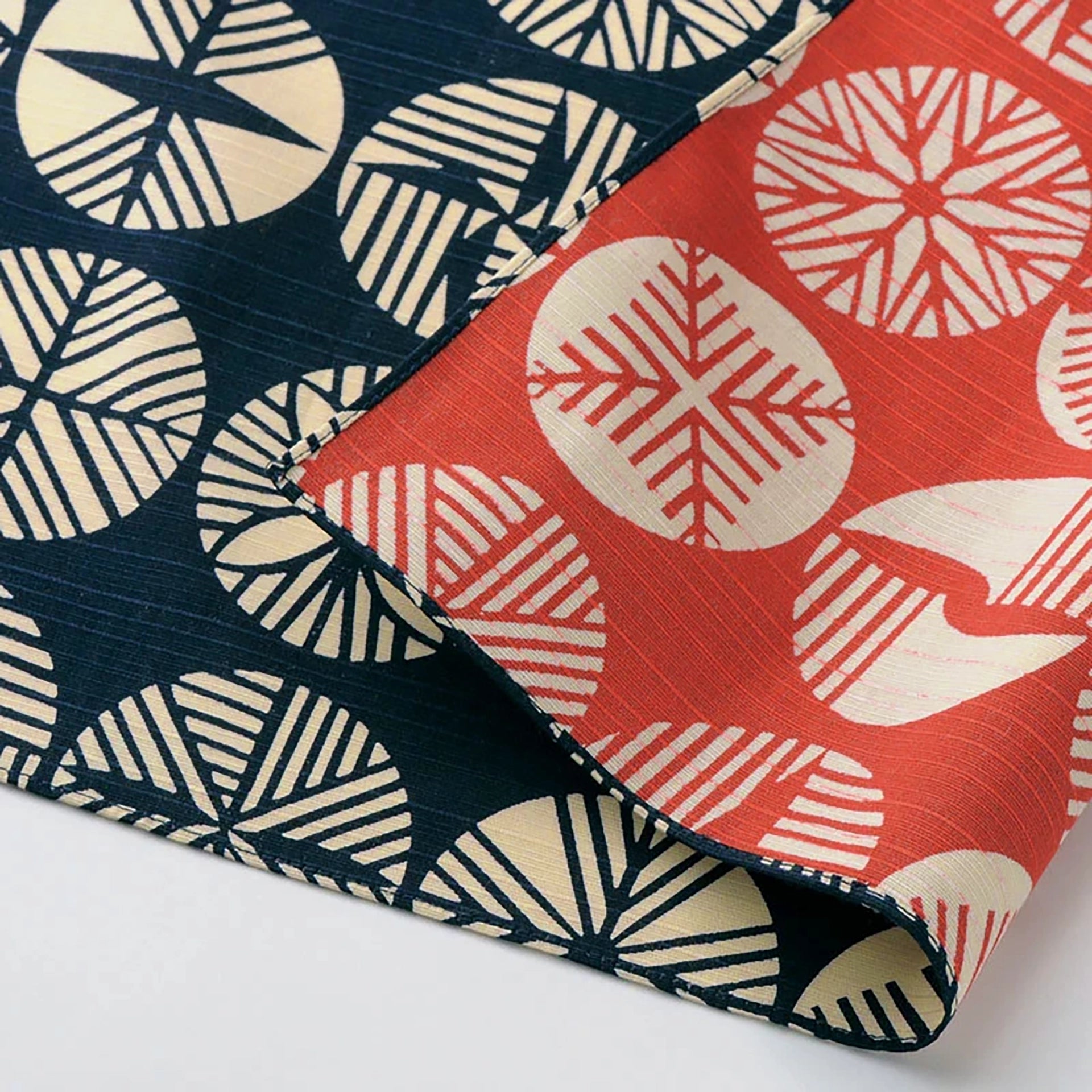 Studio Sakana - Isa monyo Reversible Pine Navy Blue/Red Furoshiki