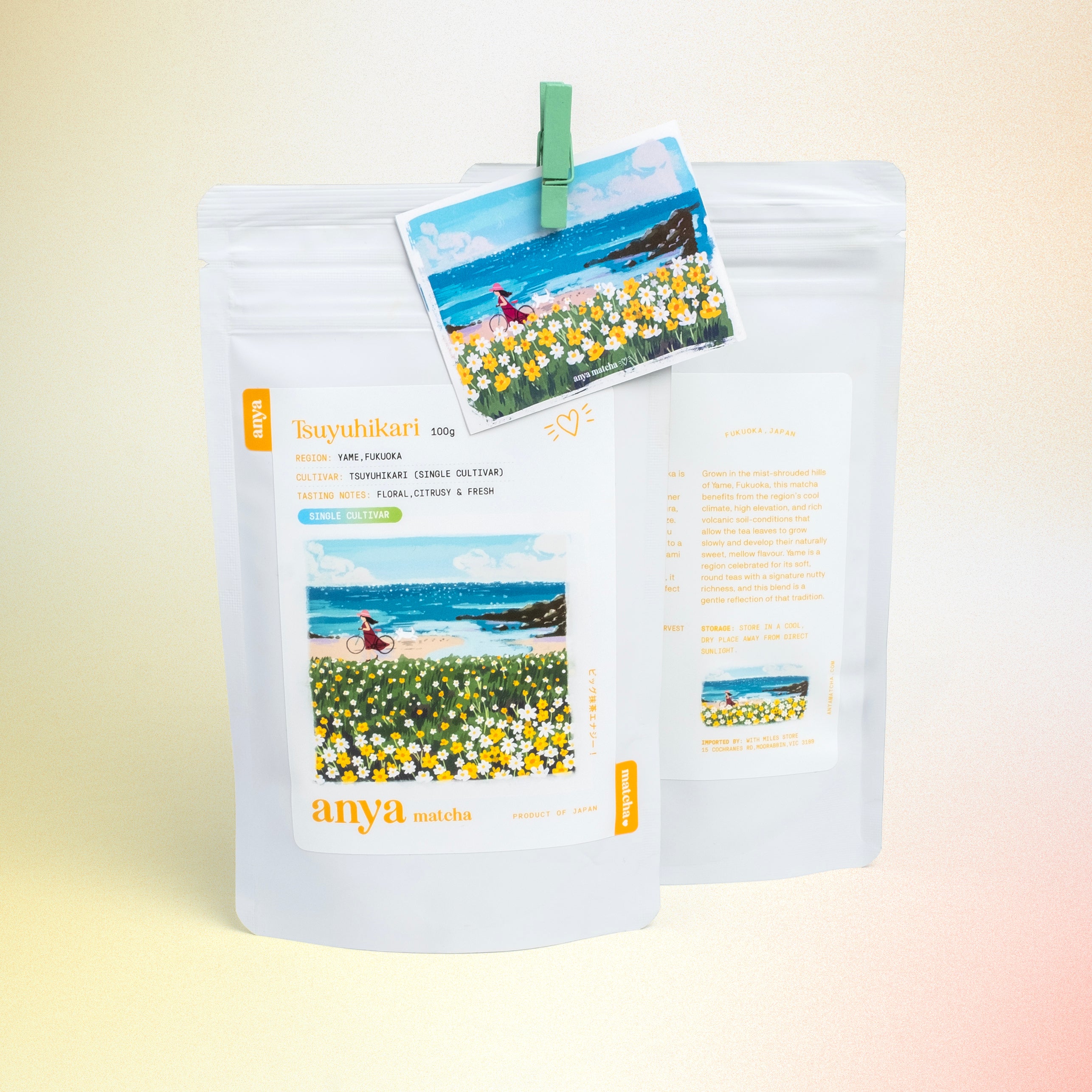 Anya Matcha - Yame Single Cultivar Tsuyuhikari 100g – With Miles Store