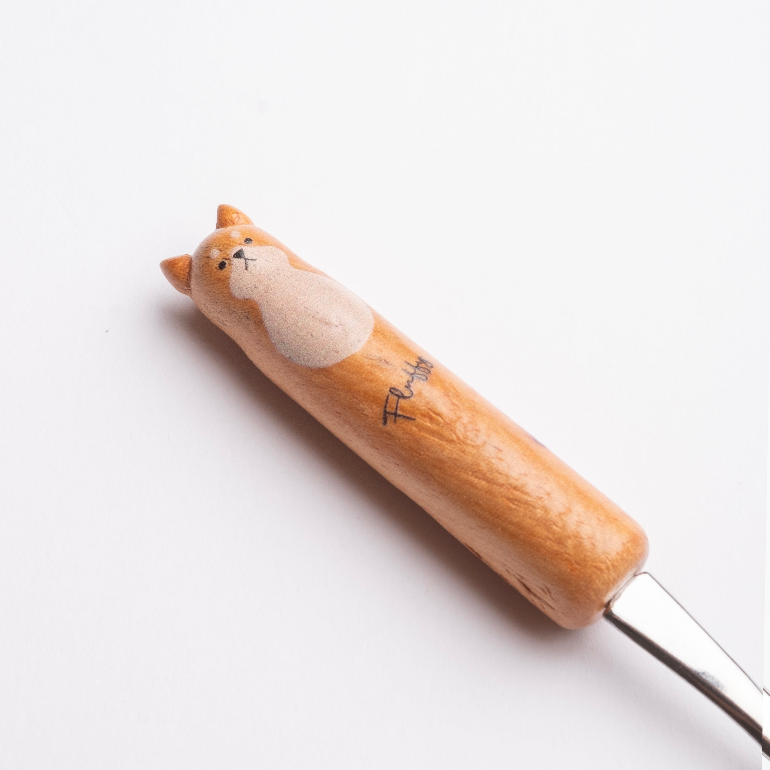 Fluffy Shiba Inu Dessert Fork