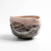 Tsuchi no Yuki Matcha Bowl with Spout - Peach