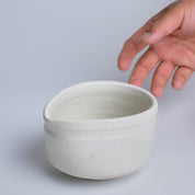 Matcha Bowl with Spout Large - Cream
