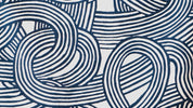 Studio Sakana - Isa monyo Reversible Knot Blue Orange Furoshiki