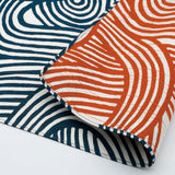 Studio Sakana - Isa monyo Reversible Knot Blue Orange Furoshiki