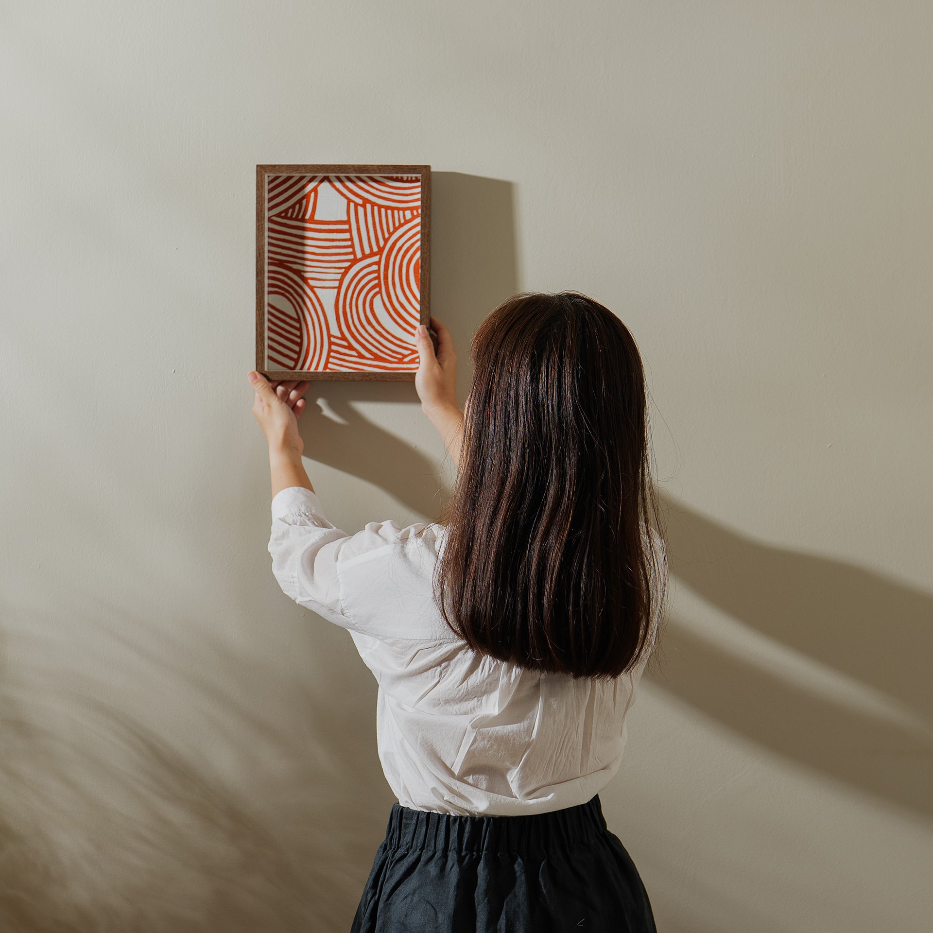 Studio Sakana - Isa monyo Reversible Knot Blue Orange Furoshiki