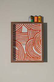 Studio Sakana - Isa monyo Reversible Knot Blue Orange Furoshiki