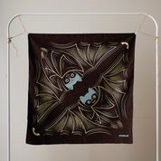Studio Sakana - Hanging Cochae Water-Repellent Bat Dark Brown Furoshiki