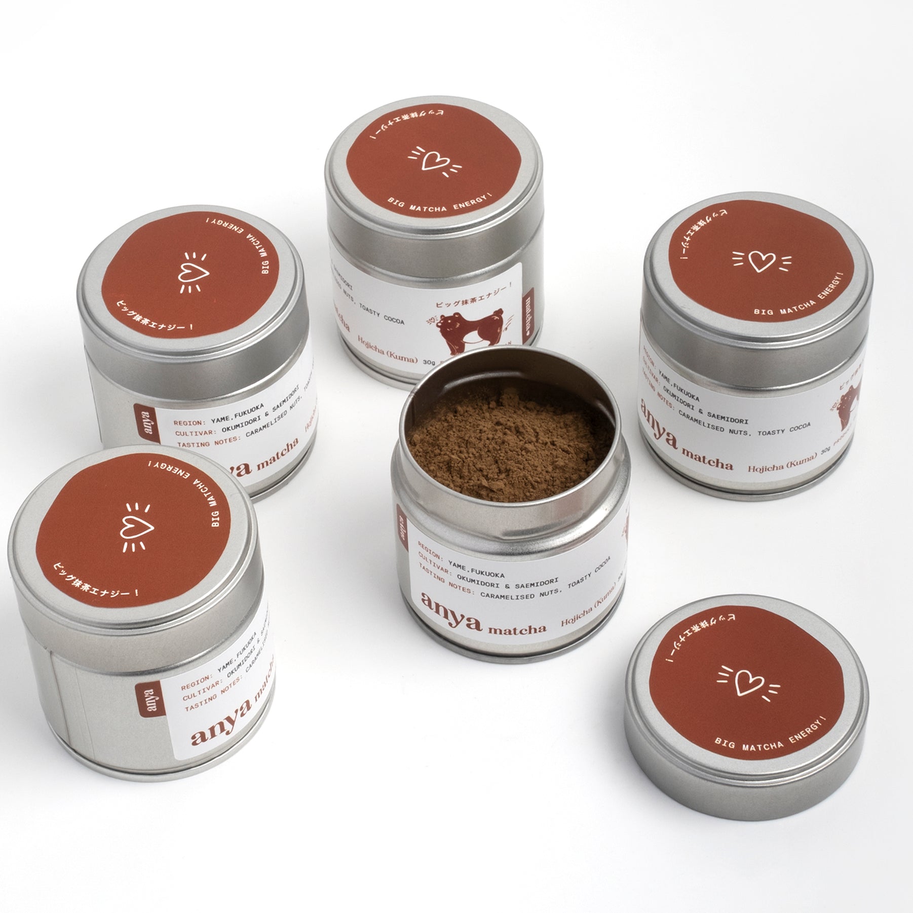 Anya Matcha – Hojicha Roasted Tea Powder 30g