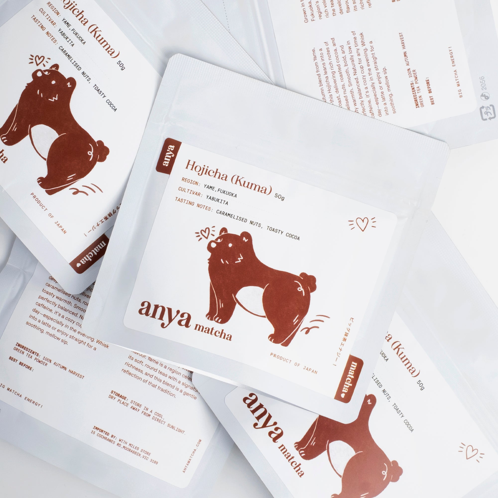 Anya Matcha – Hojicha Roasted Tea Powder Refill Pack