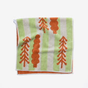 Trees Face Towel Brick on Khaki - 80cm