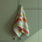 Trees Face Towel Brick on Khaki - 80cm