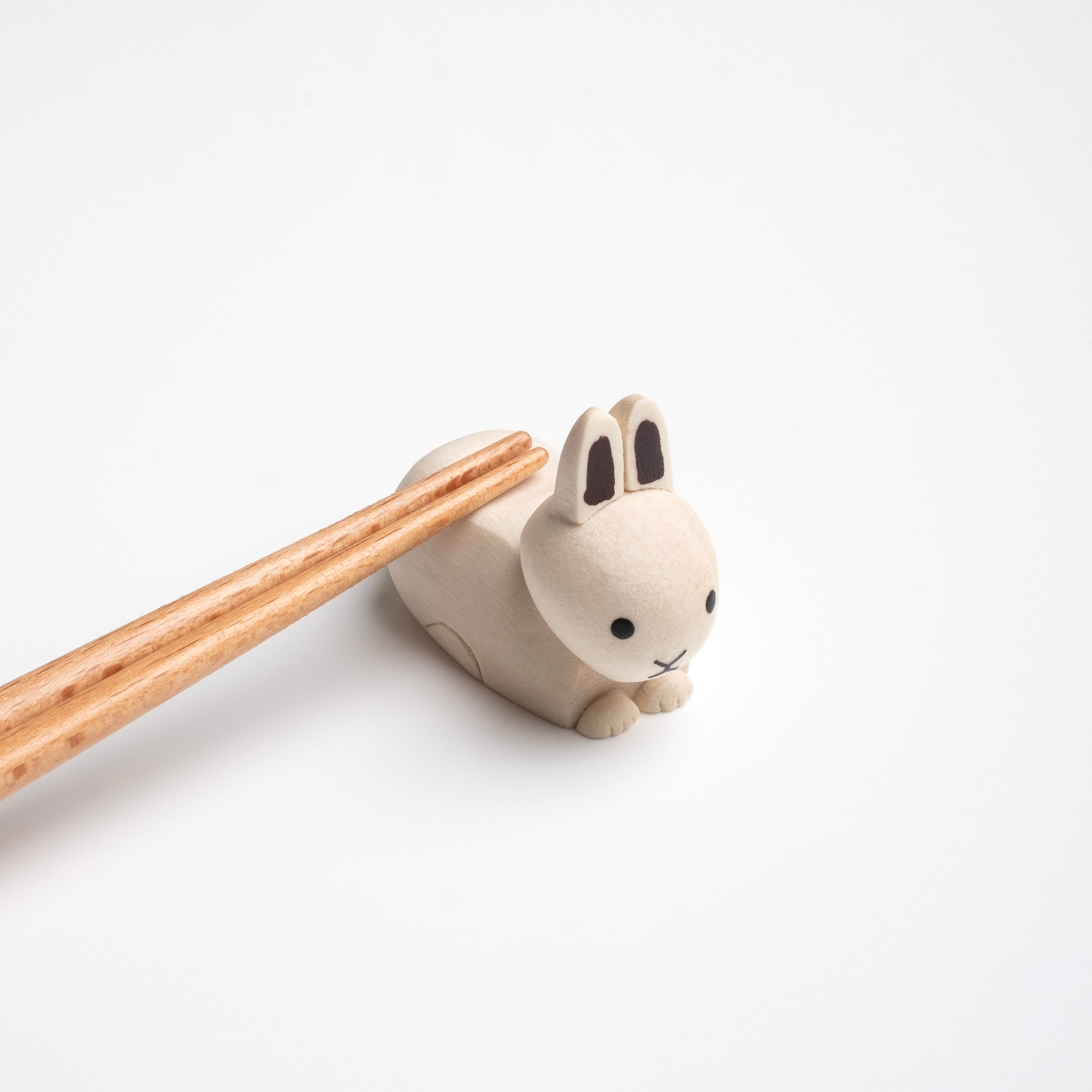 Wooden Bunny Chopstick Rest