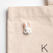 Bunny Ceramic Pin