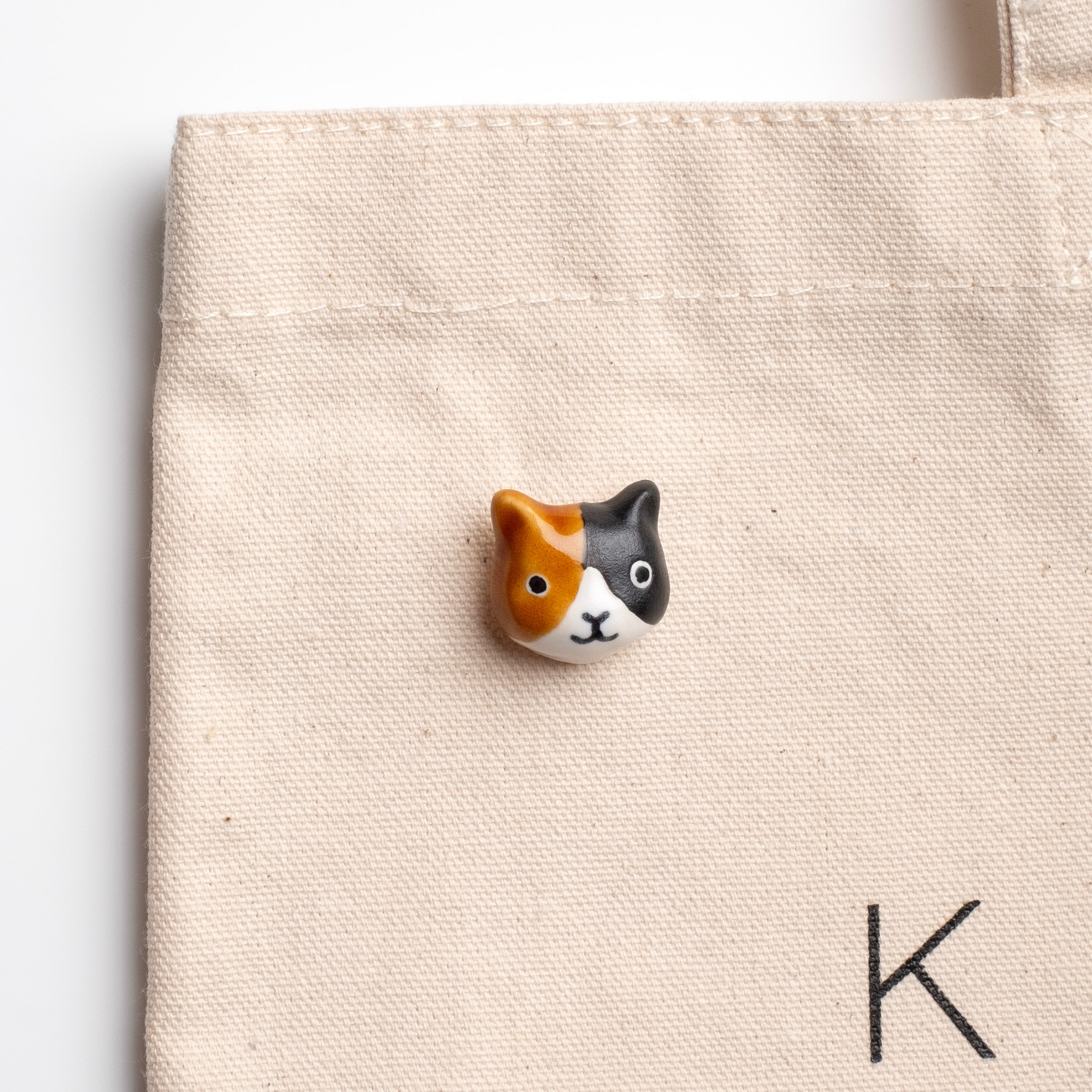 Cat Ceramic Pin