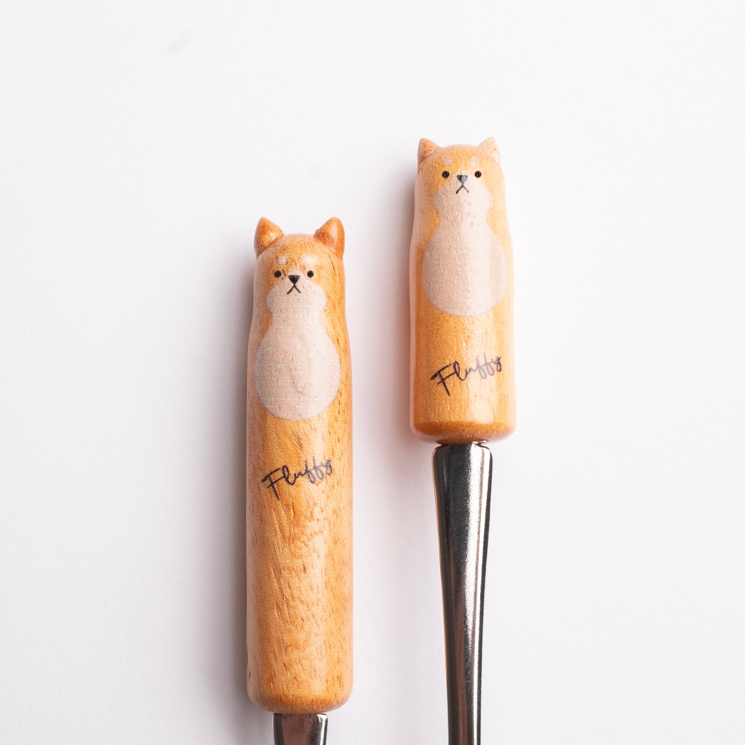 Fluffy Shiba Inu Dessert Fork