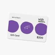 With Miles Store Gift Card