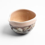 Tsuchi no Yuki Matcha Bowl with Spout - Peach