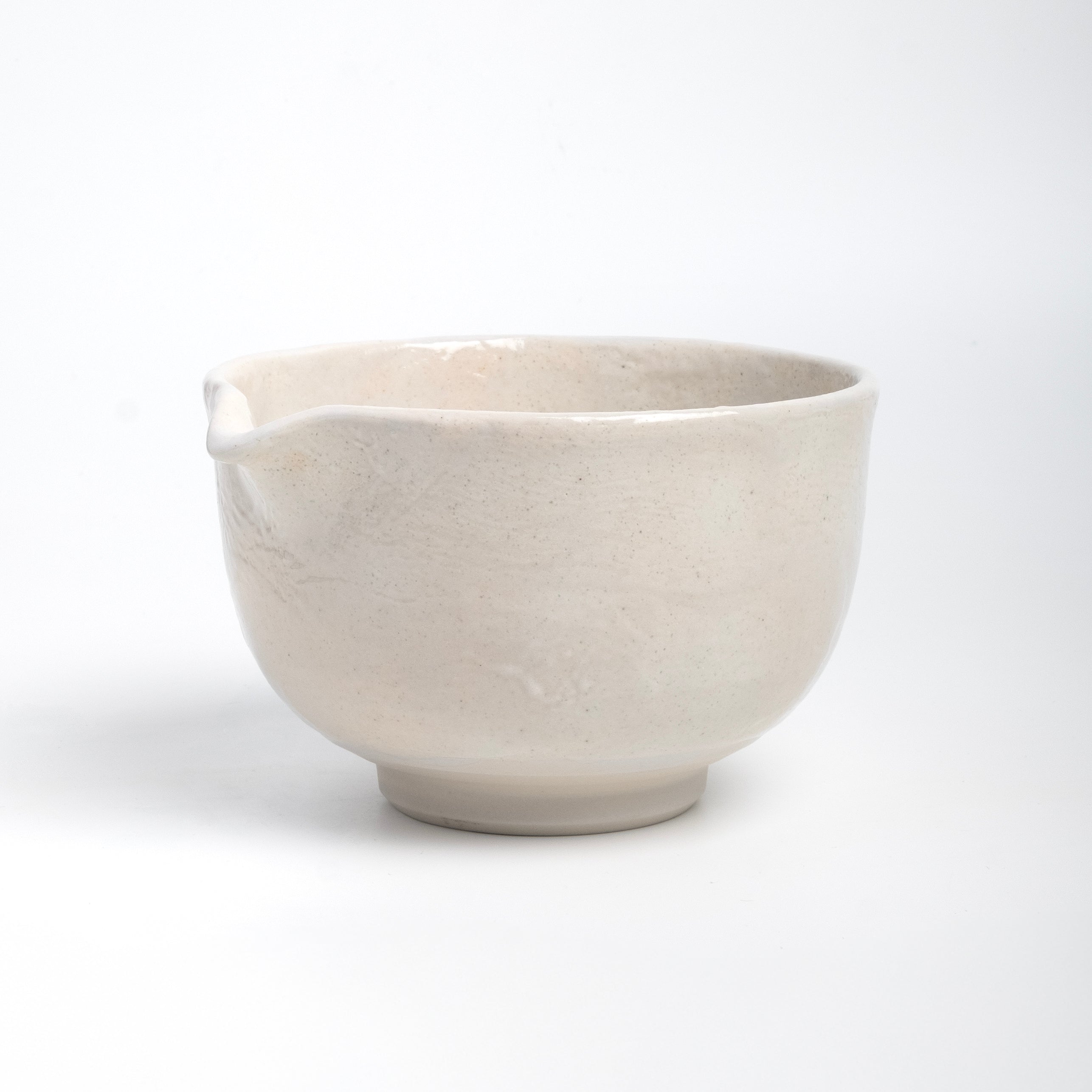 Shiro Kurimu Matcha Bowl with Spout