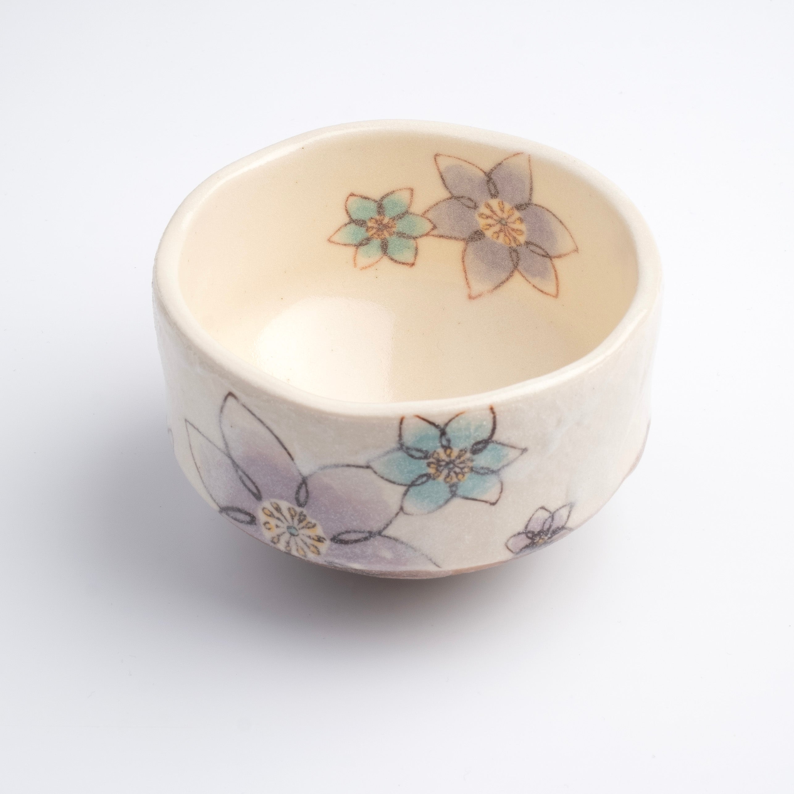 Mini Matcha Bowl - Blue Camelia