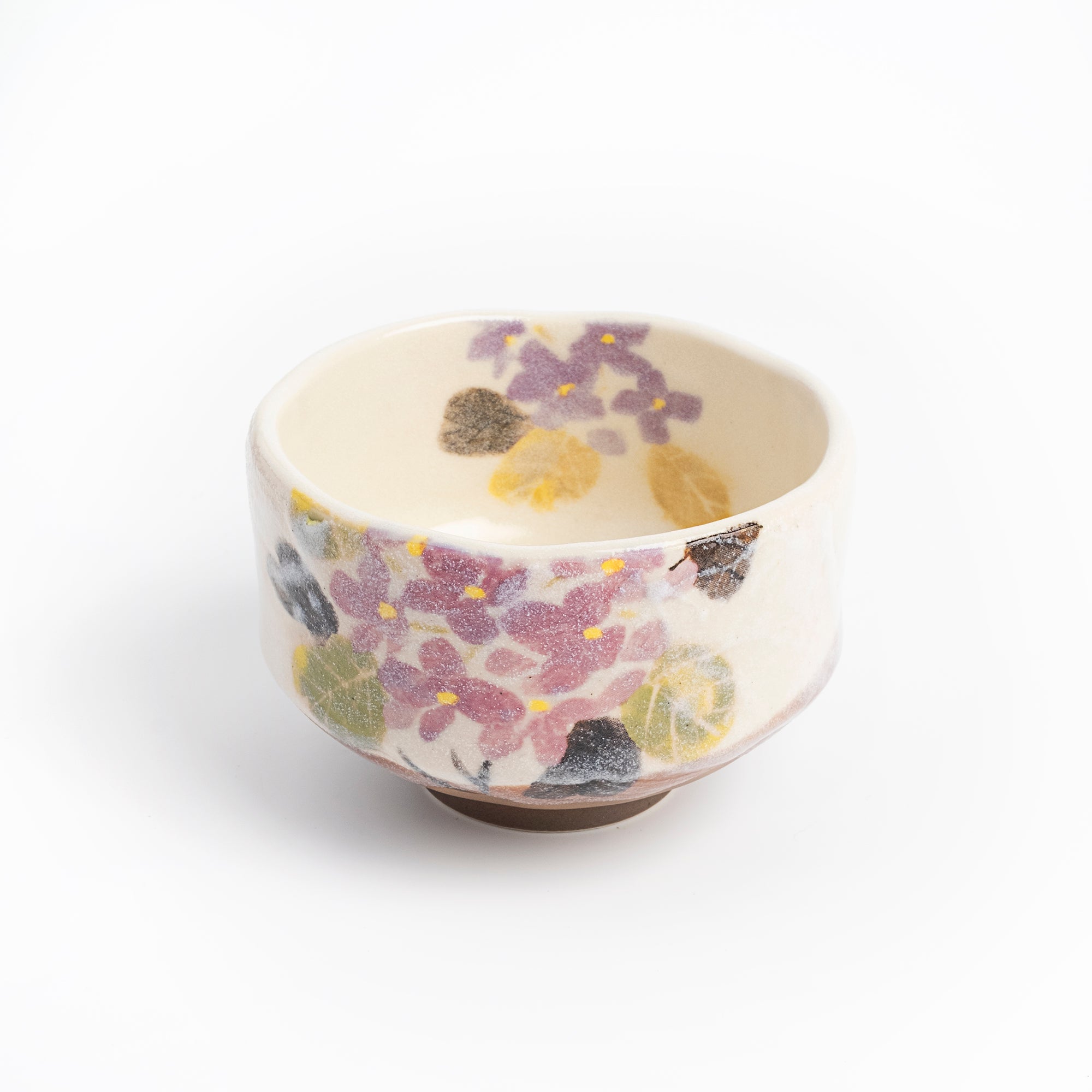 Mini Matcha Bowl - Purple Hydrangea