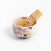 Mini Matcha Bowl - Purple Hydrangea