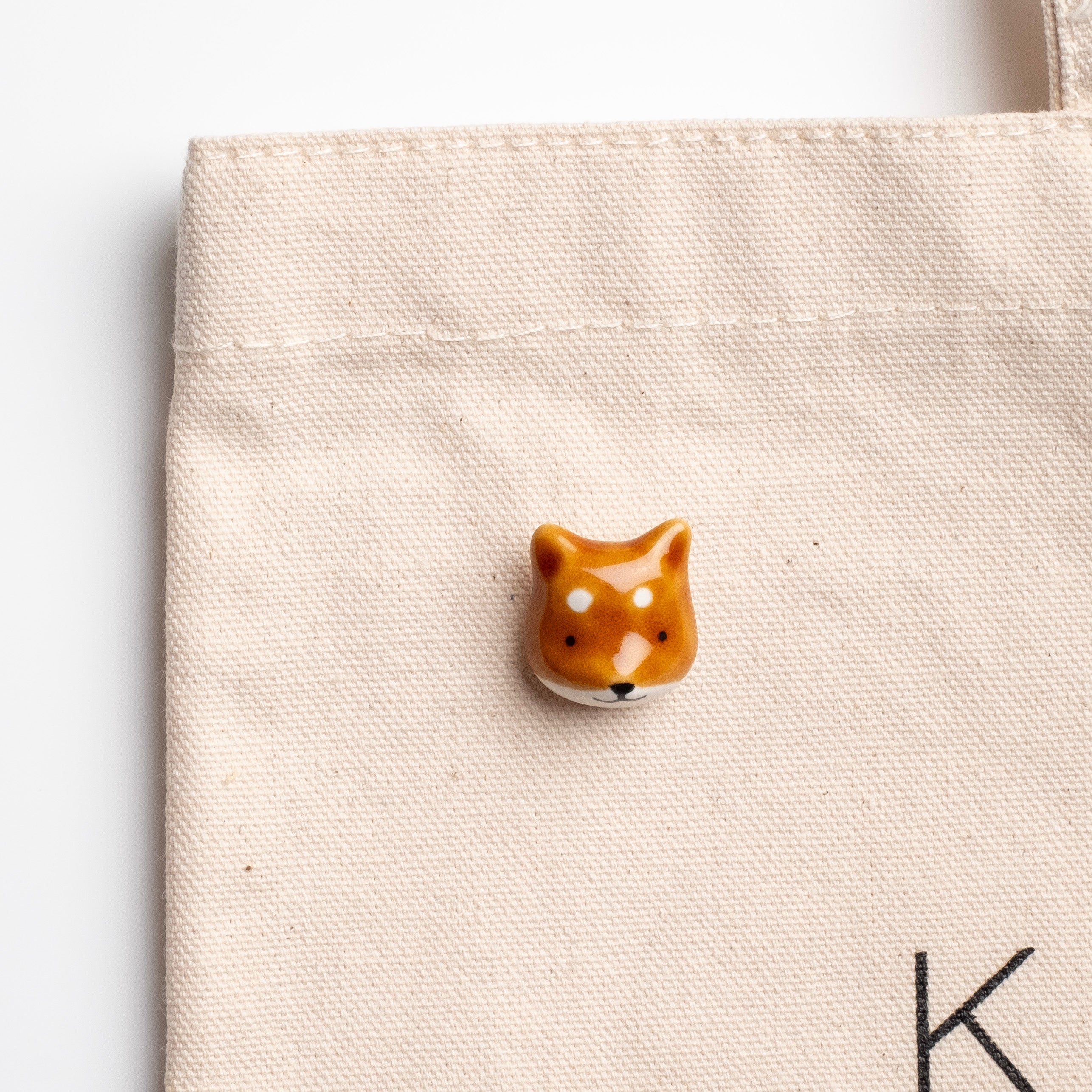 Shiba Inu Ceramic Pin