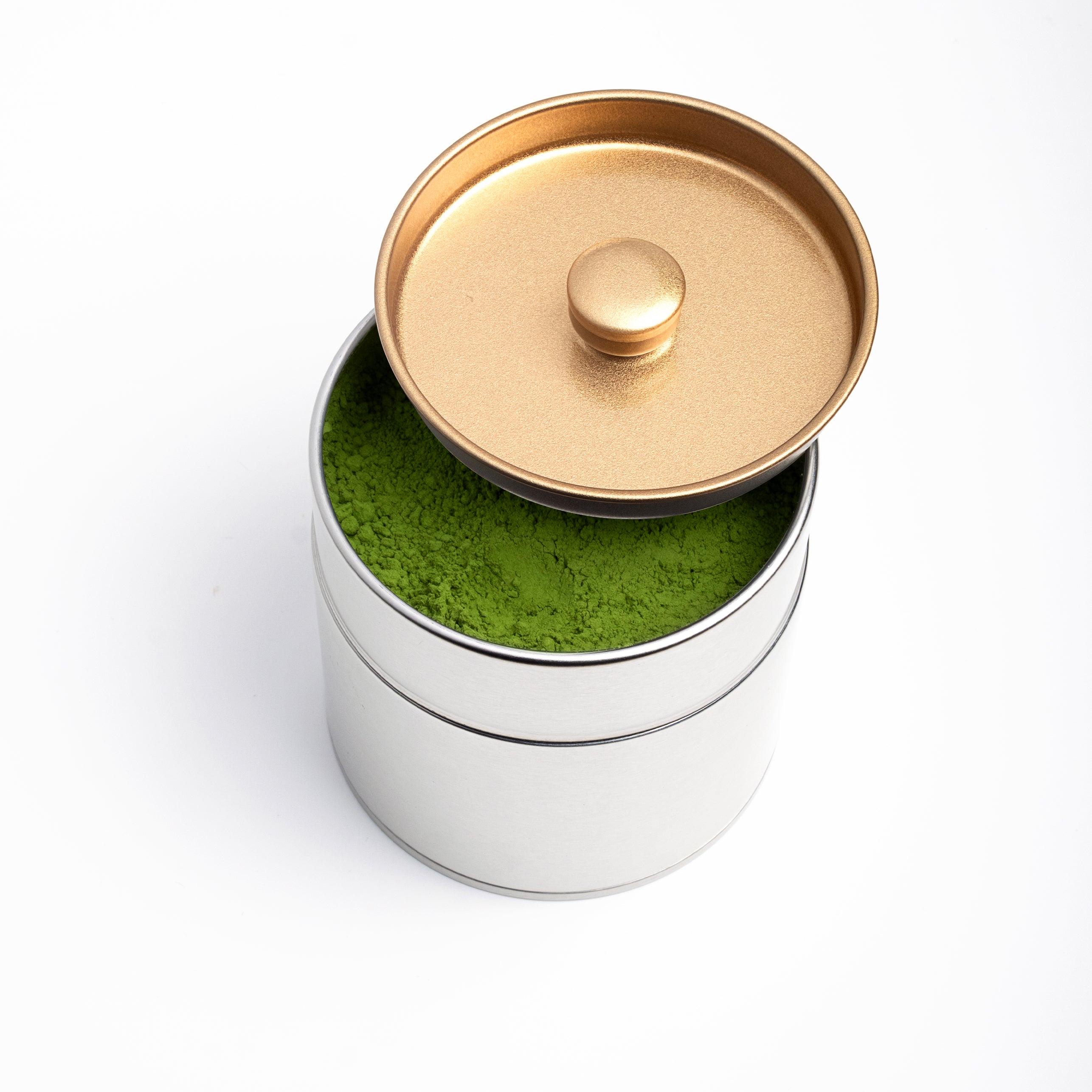 Kotodo Matcha Canister 100g - Classic Silver