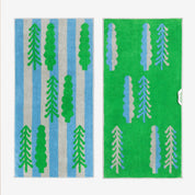 Trees Face Towel Green - 80cm