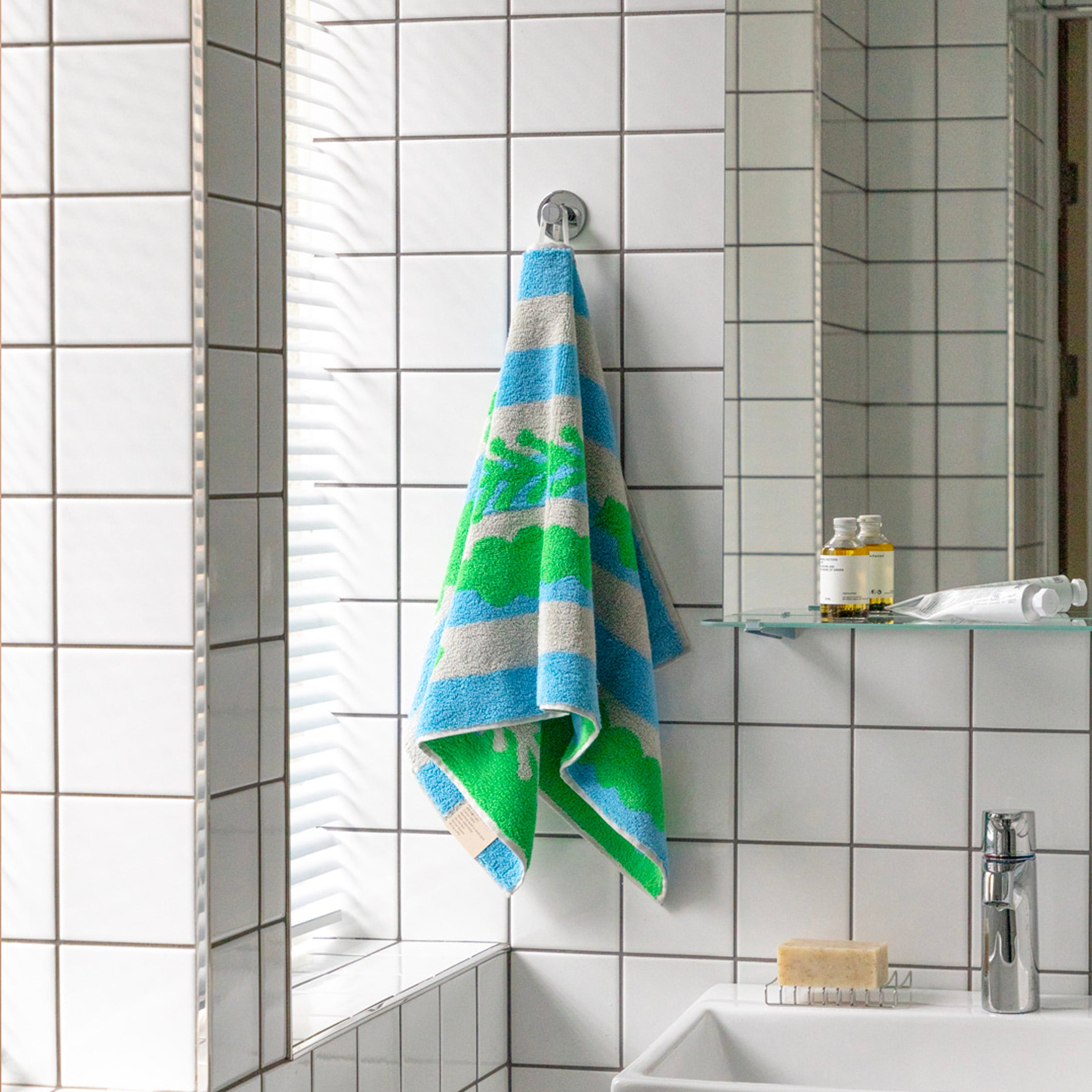 Trees Face Towel Green - 80cm