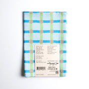 Grey on Light Blue Dot Check Tea Towel - 60x45cm