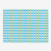 Grey on Light Blue Dot Check Tea Towel - 60x45cm