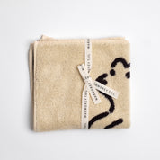 Huggy Bear Hand Towel Beige - 34cm