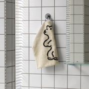 Huggy Bear Hand Towel Beige - 34cm