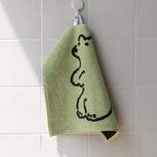 Huggy Bear Hand Towel Olive - 34cm