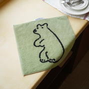 Huggy Bear Hand Towel Olive - 34cm