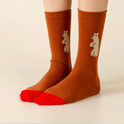 Huggy Bear Socks - Brown