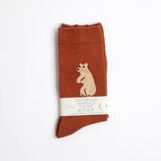 Huggy Bear Socks - Brown