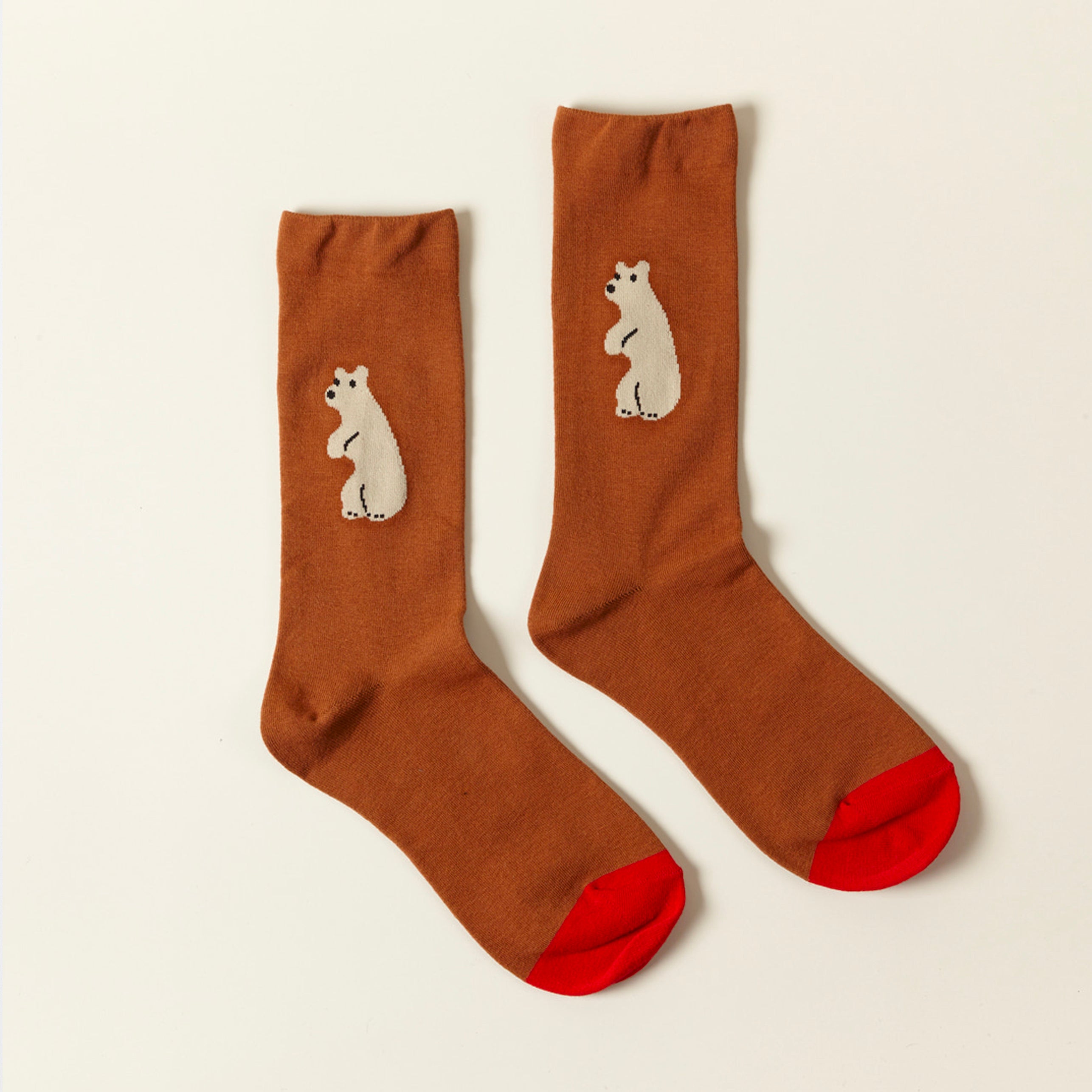 Huggy Bear Socks - Brown