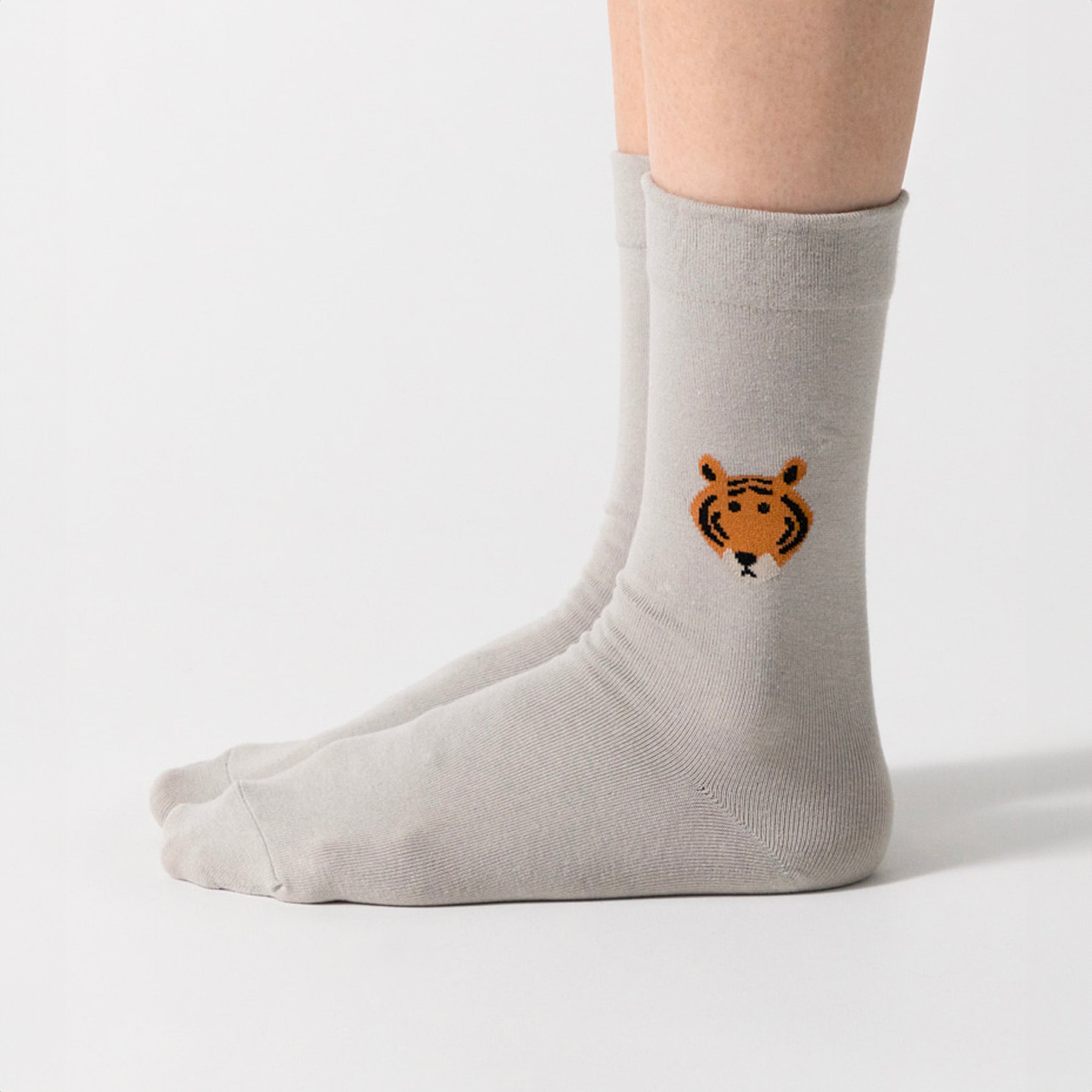 Meet Tiger Socks - Grey