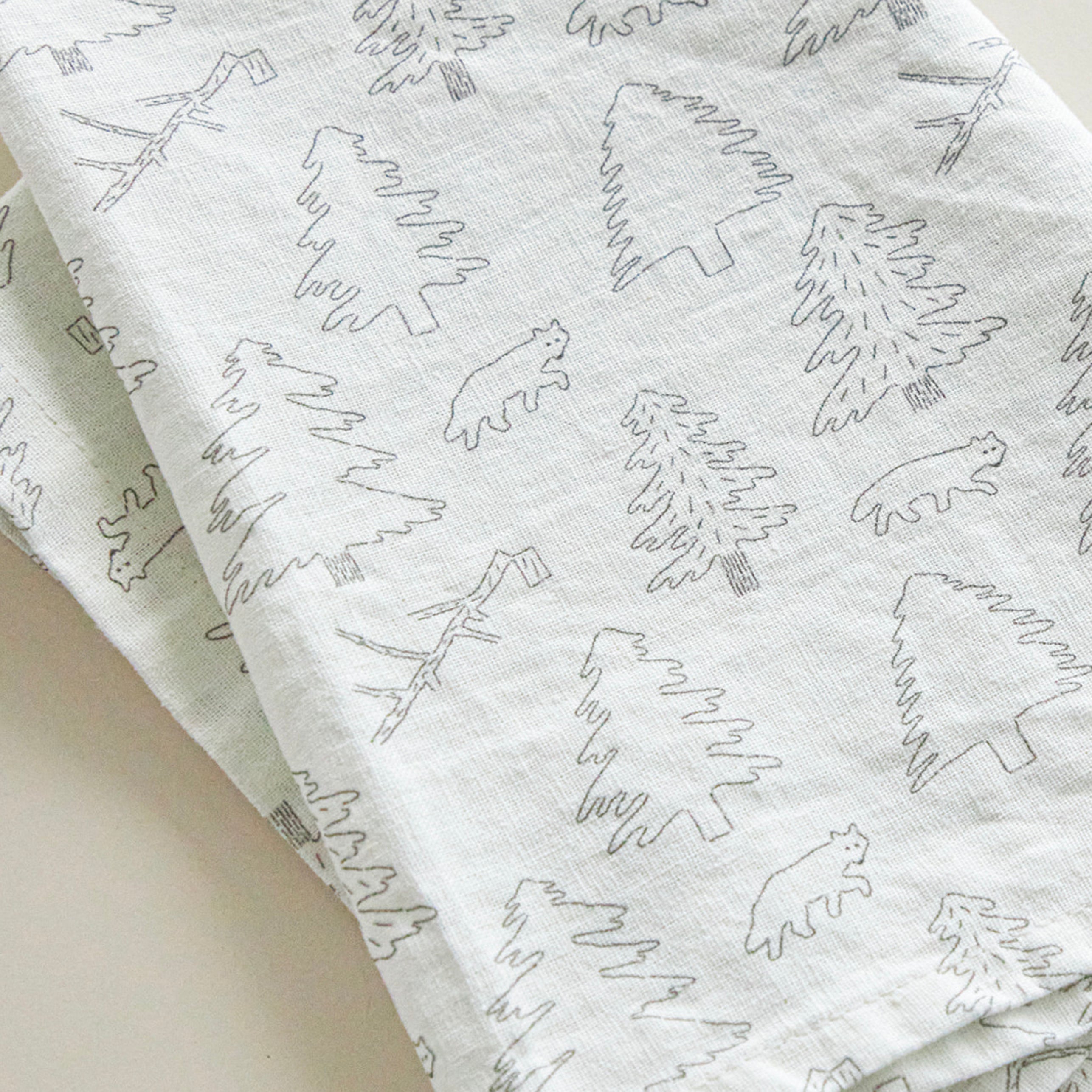 North Land Tea Towel Snow - 60x45cm