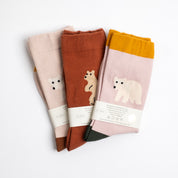 Rolling Bear Socks - Pink