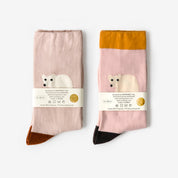 Rolling Bear Socks - Beige