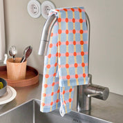 Strawberry Dot Check Tea Towel - 60x45cm