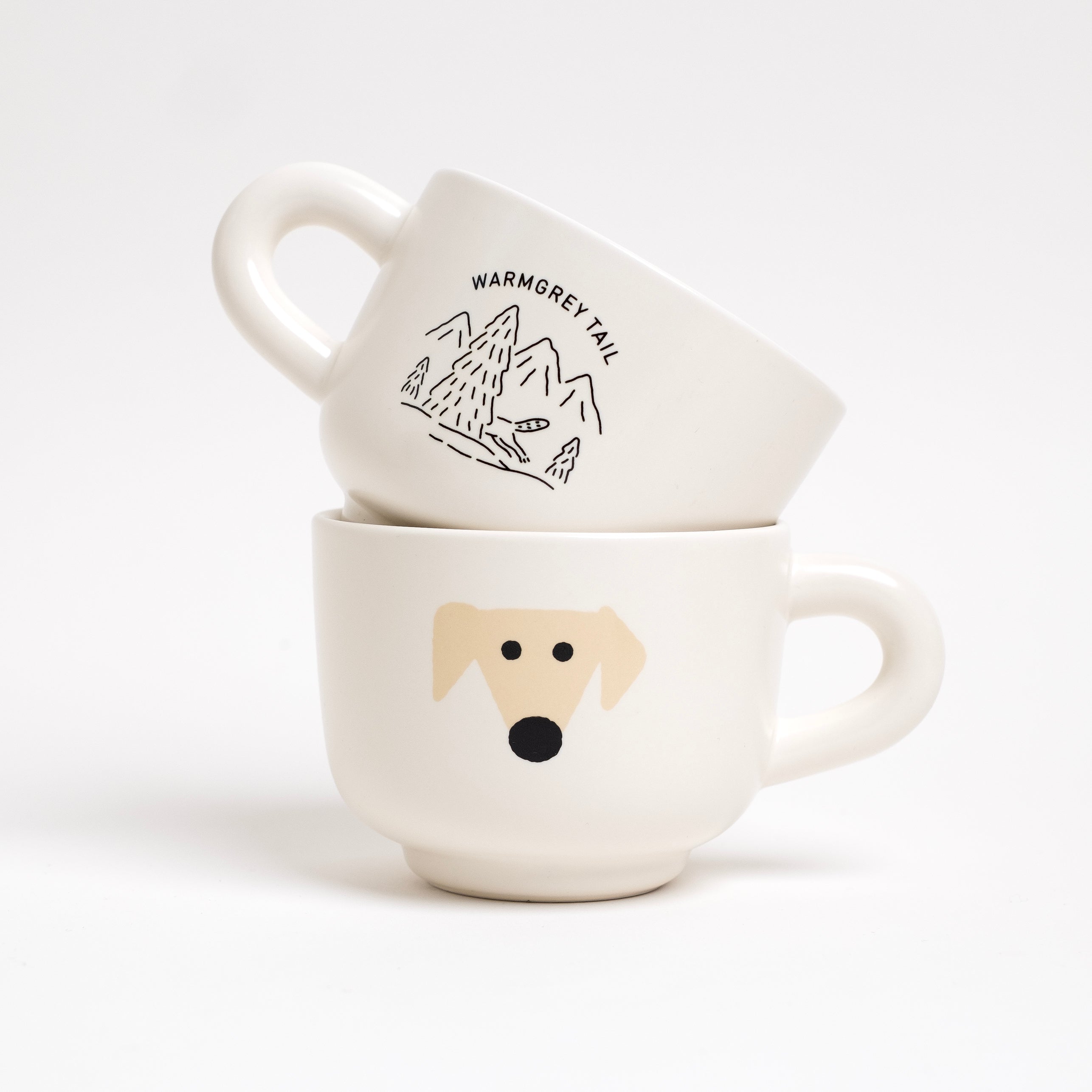 Tube Mug - Triangle Dog 350ml