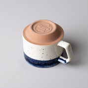 Chips Japan Stack Ceramic Mug 280ml Indigo Back View