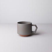 Chips Japan Stack Ceramic Mug 280ml Grey Front View