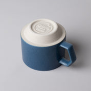 Chips Japan Stack Ceramic Mug 280ml Marine Blue Back View