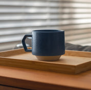 Chips Japan Stack Ceramic Mug 280ml Marine Blue Lifestyle on Table