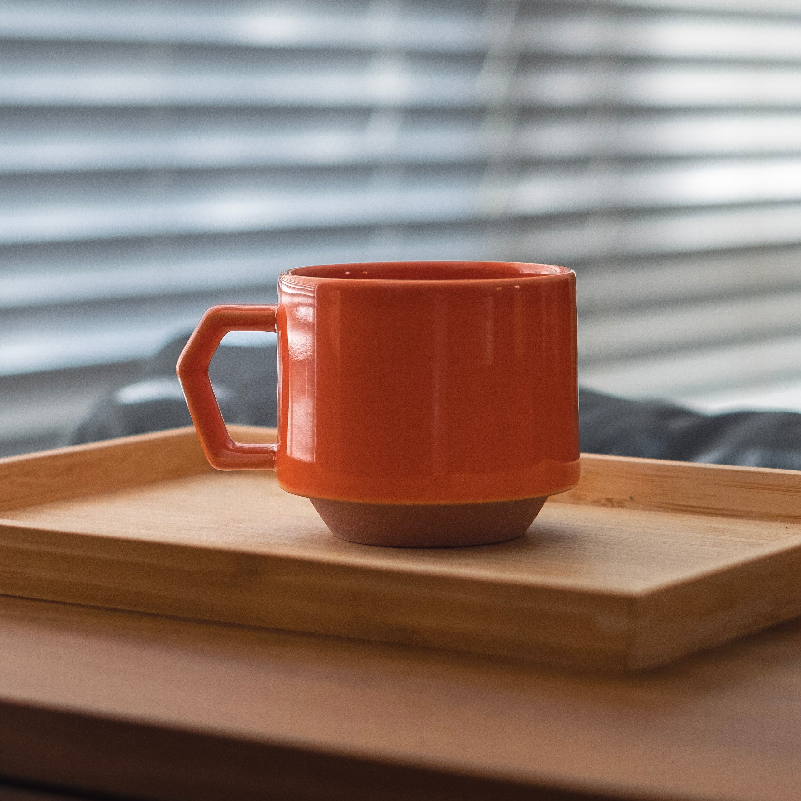 Chips Japan Stack Ceramic Mug 280ml Orange Lifesstyle