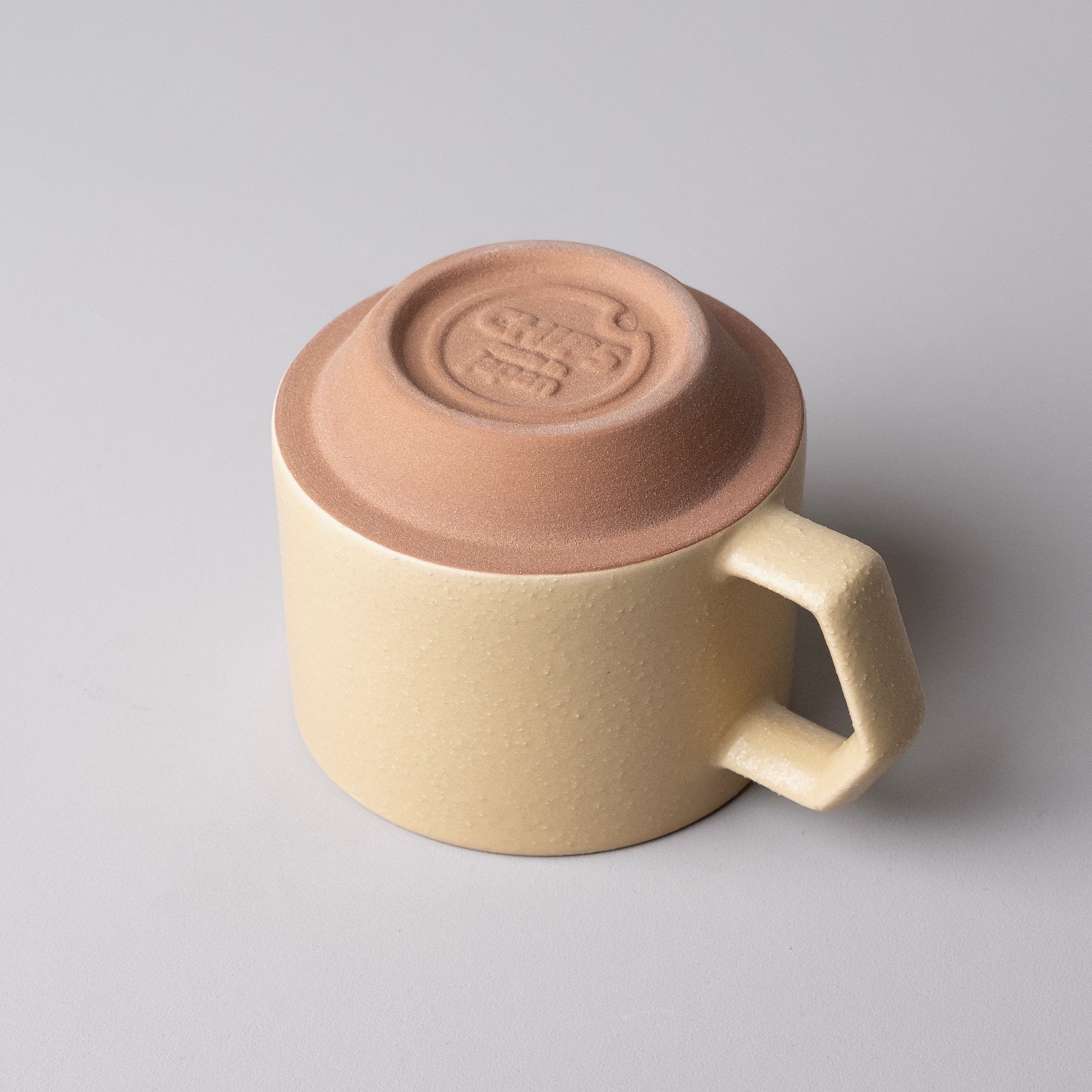 Chips Japan Stack Ceramic Mug 280ml Outdoor Tan Back View